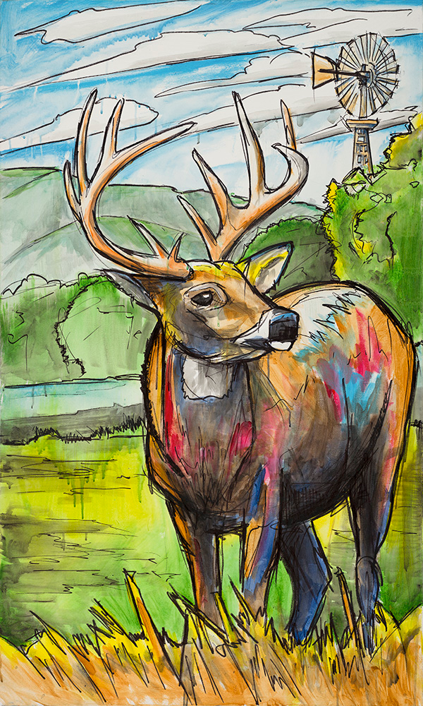 Texas Buck, Ed Anderson Art