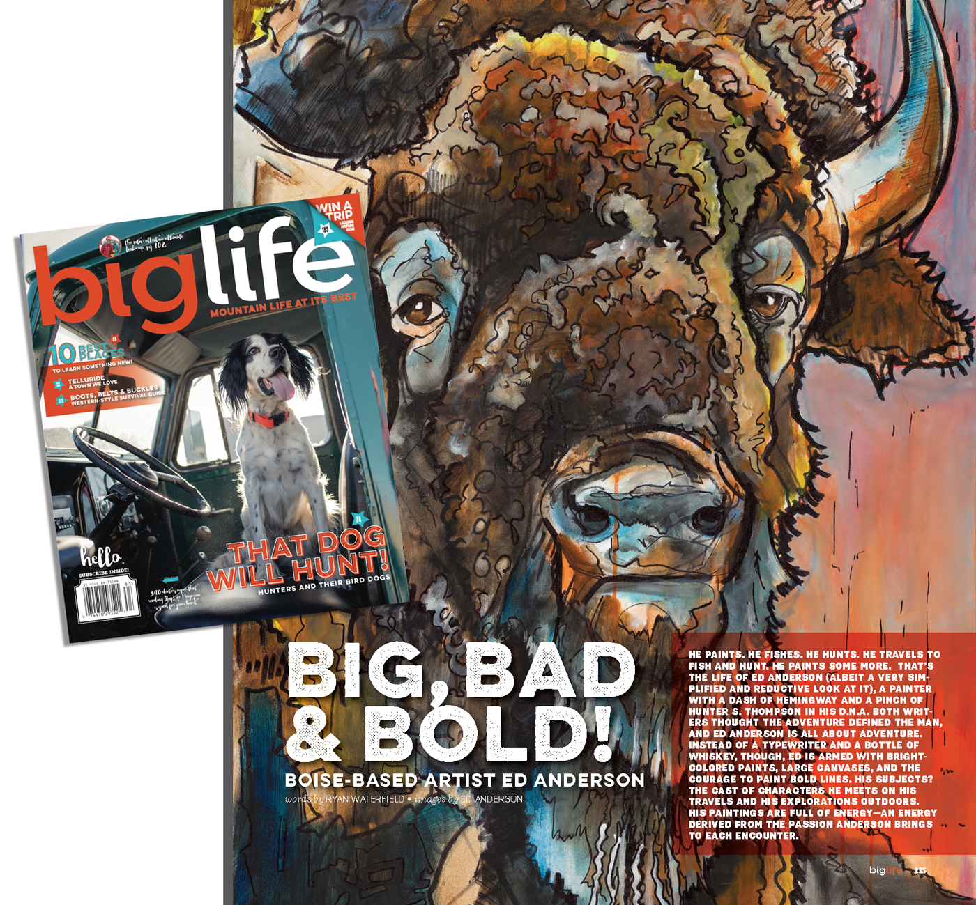 Ed Anderson Art in the Pages of BigLife | Ed Anderson Art