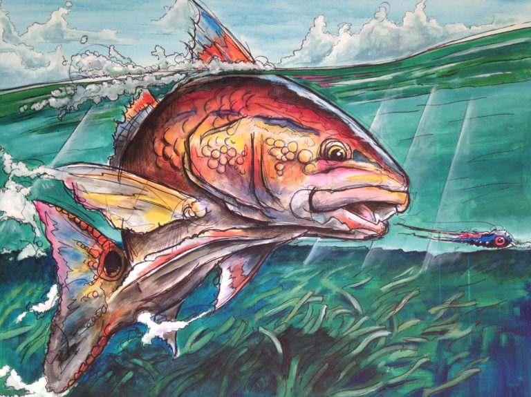 Redfish-Painting | Ed Anderson Art