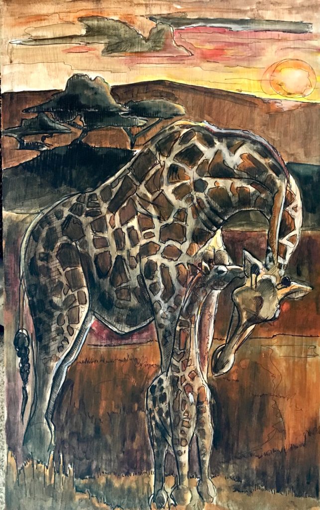 Zoo Boise Gorangosa Giraffe - Ed Anderson Art